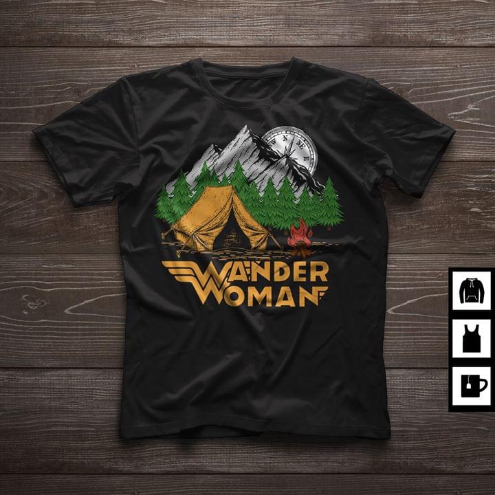 Mountain Camping Wander Woman Shirt - TeePython