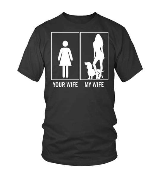 Simple Girl Your Wife And Sexy Love Dog Girl My Wife Shirt , Classic T-Shir...