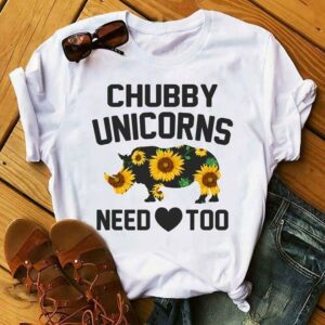 Peace Sunflower Chubby Unicorns Need Love Too Shirt, Classic T-Shirt, Ladies T-Shirt, Youth T-Shirt, Pullover Hoodie, Crewneck Pullover Sweatshirt