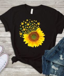 The Simple Peace Weed Sunflower Mixed Shirt, Classic T-Shirt, Ladies T-Shirt, Youth T-Shirt, Pullover Hoodie, Crewneck Pullover Sweatshirt.