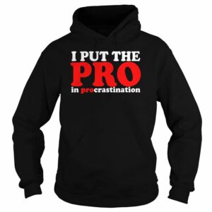 I Put The Pro In Procrastination The Simple Hoodie