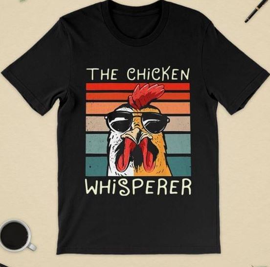 Vintage The Black Glasses Chicken Whisperer Shirt - TEEPYTHON