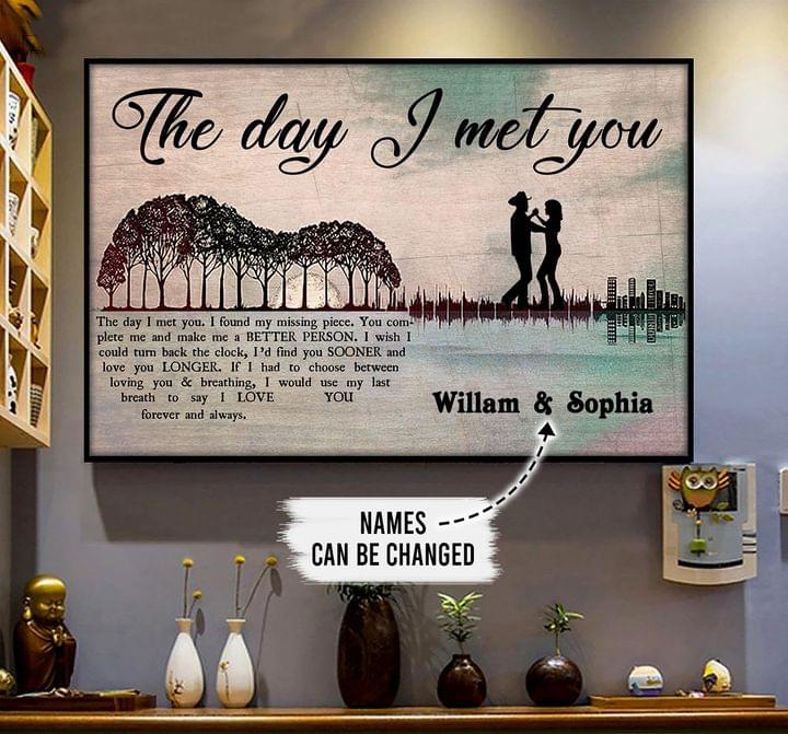 Family Couple The Day I Met You - Couple Gift - Personalized Custom Tu -  Wander Prints™