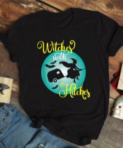 Witches With Hitches Halloween Witch Moon Mobile Home Shirt