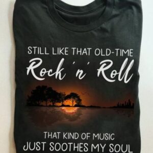 Guitar Shadow Rock And Roll Just Soothes My Soul Shirt