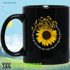 Dragonflies Sunflower Peace World Coffee Tea Mug