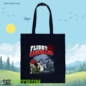 Flight Cancelled Dishes Shooter Gun Lady Tote Bag