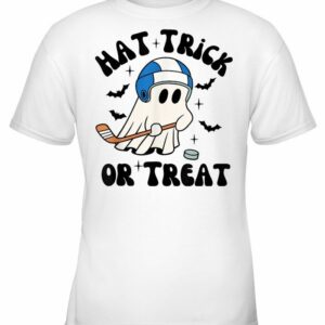 Hat Trick Or Treat, Hockey Ghost Halloween Shirt